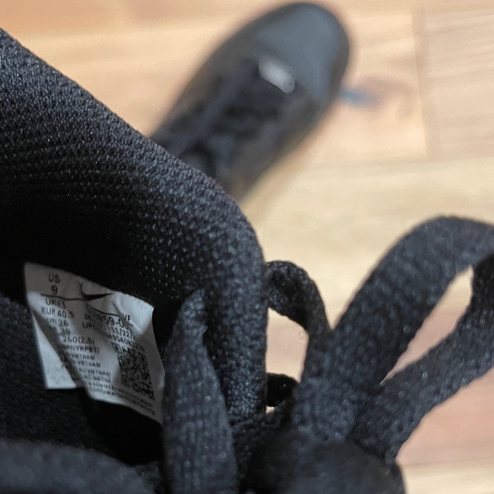 Nike Air Force 1 Black Women's Sneakers - Picture 6 of 7